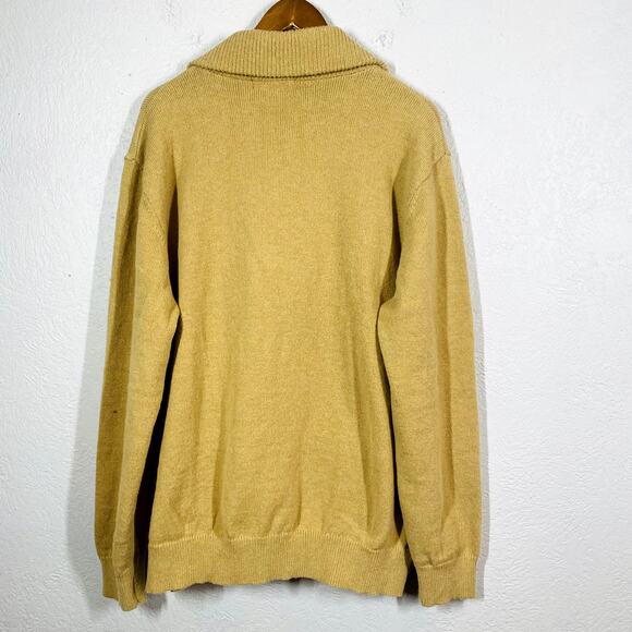 NEW! PJ Paul Jones Academic Cardigan Sweater Long Sleeve Tan Professor - XL - Picture 4 of 4